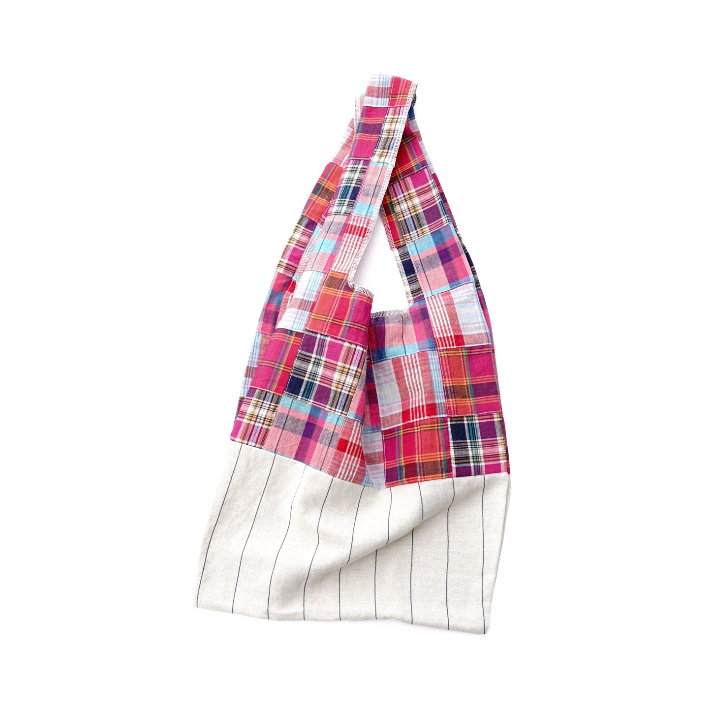 202101ECO02 Shoulder bag / patchwork-pink