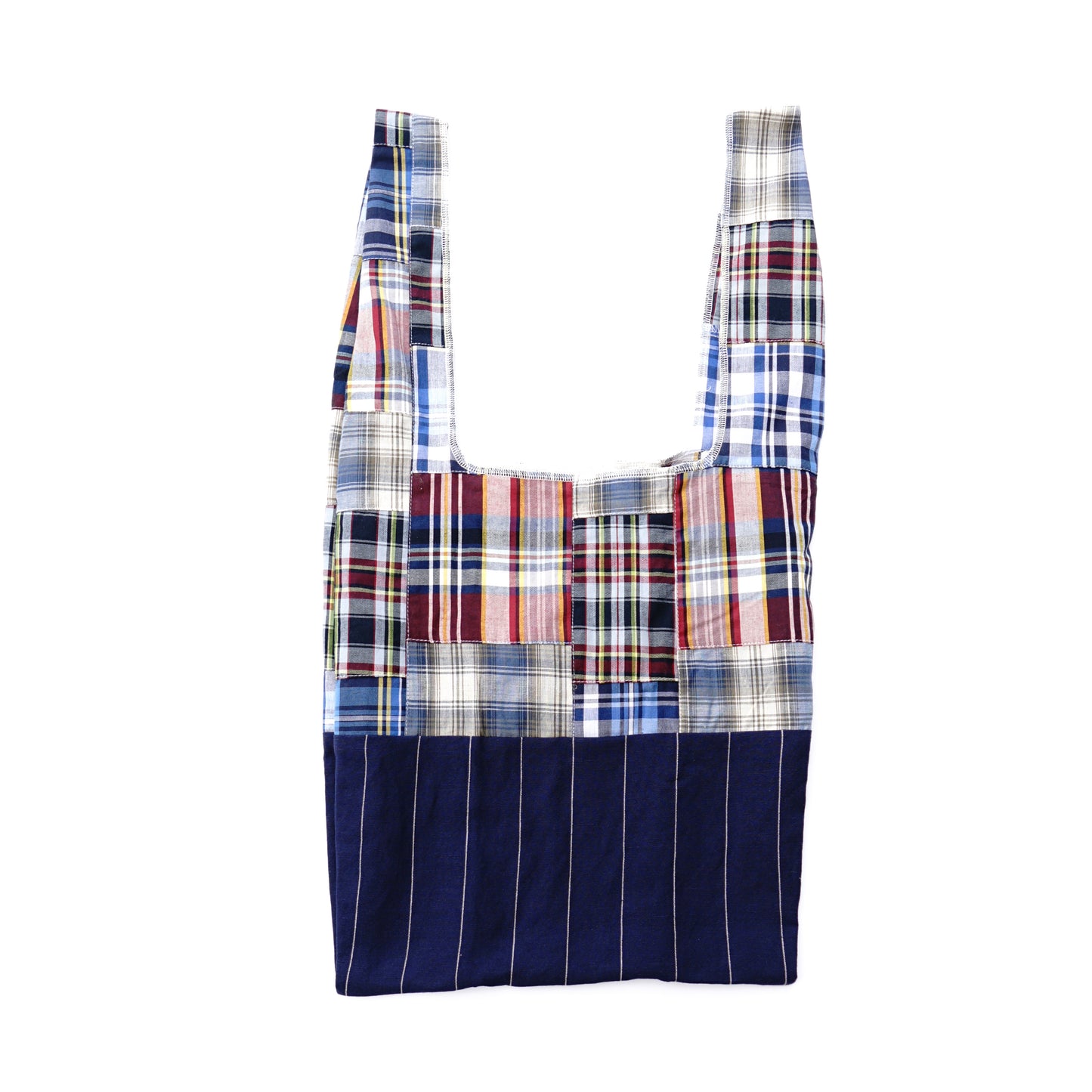 202101ECO04 Shoulder bag / patchwork-navy