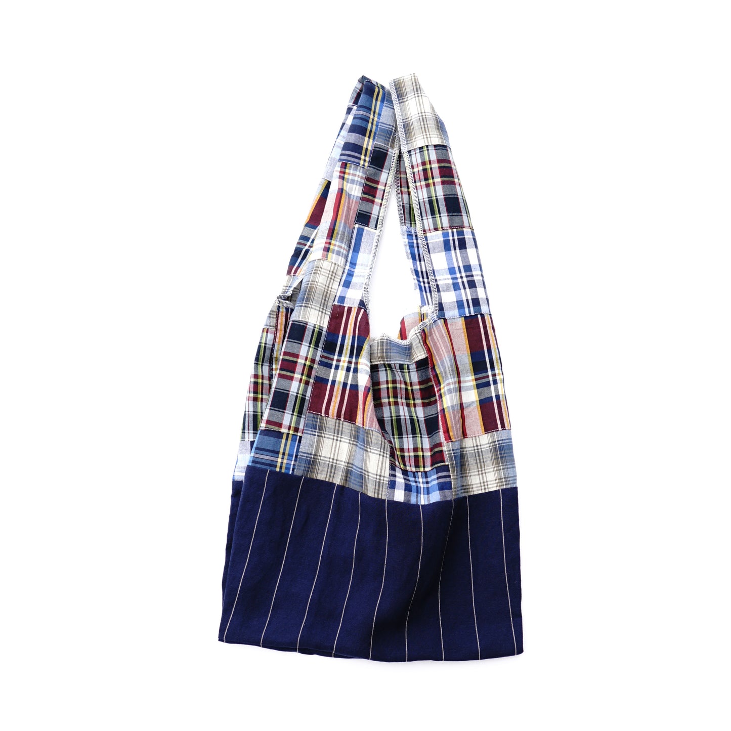 202101ECO04 Shoulder bag / patchwork-navy