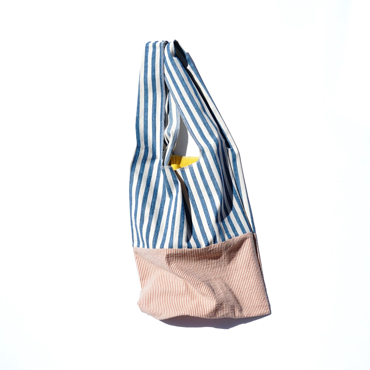 202004ECO02 Shoulder bag / Hickory stripe washer
