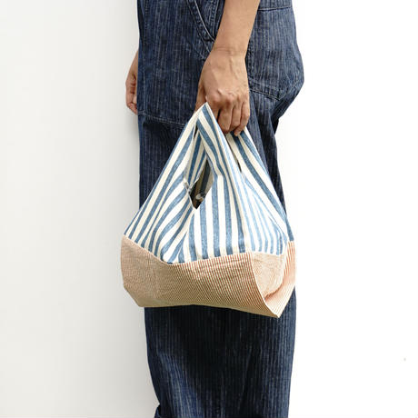 202004ECO02 Lunch box bag / Hickory stripe washer