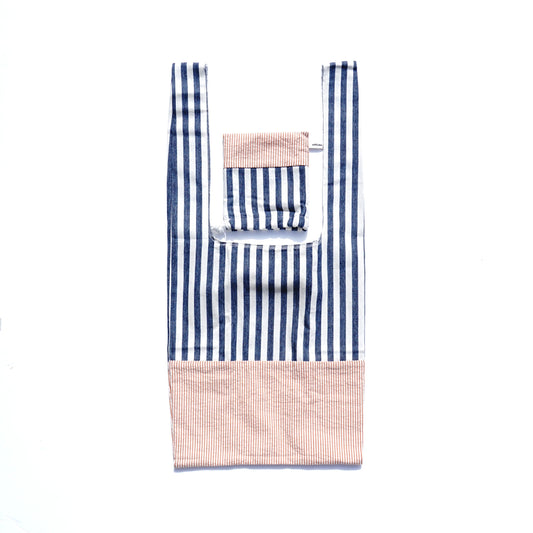 202004ECO24 Shoulder bag / Hickory stripe washer