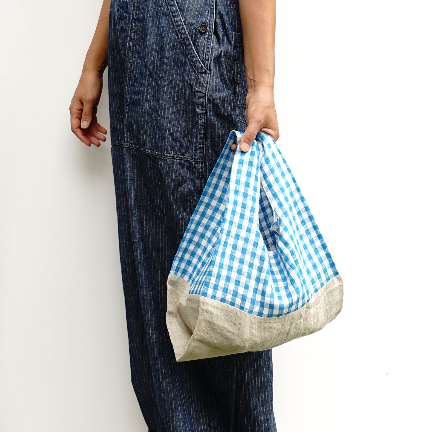 202007ECO04 Lunch box bag / Cozy linen gingham