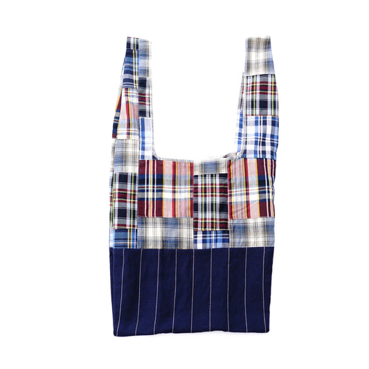 202101ECO04 Shoulder bag / patchwork-navy