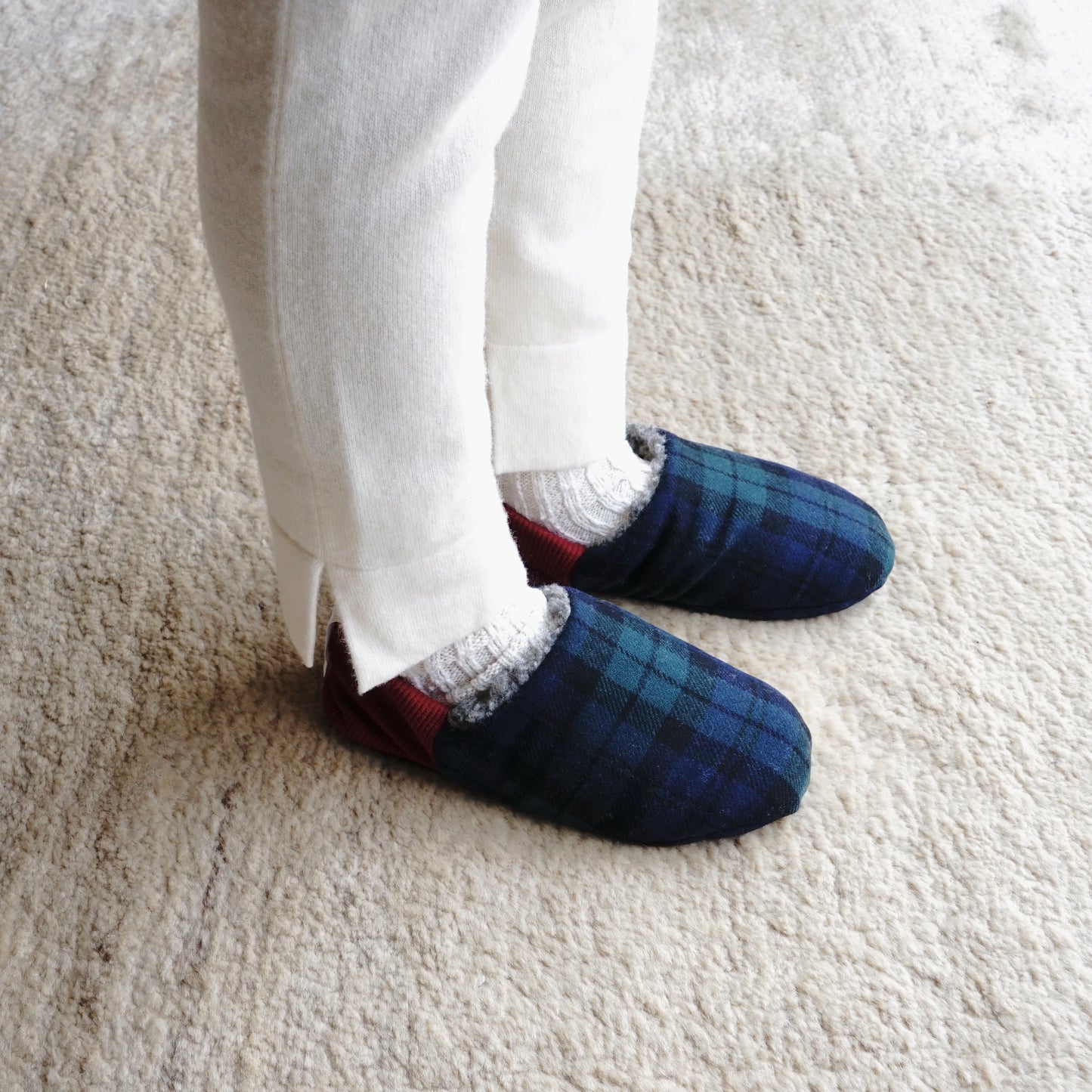 202112MRP04 Wool Plaid x Woolly boa