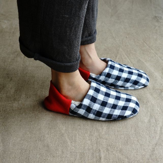 202303MRP05 Cozy linen gingham × Washed linen