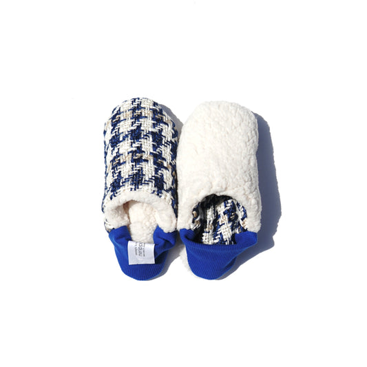 202308MRP03 Big tweed plaid × Sheep Boa