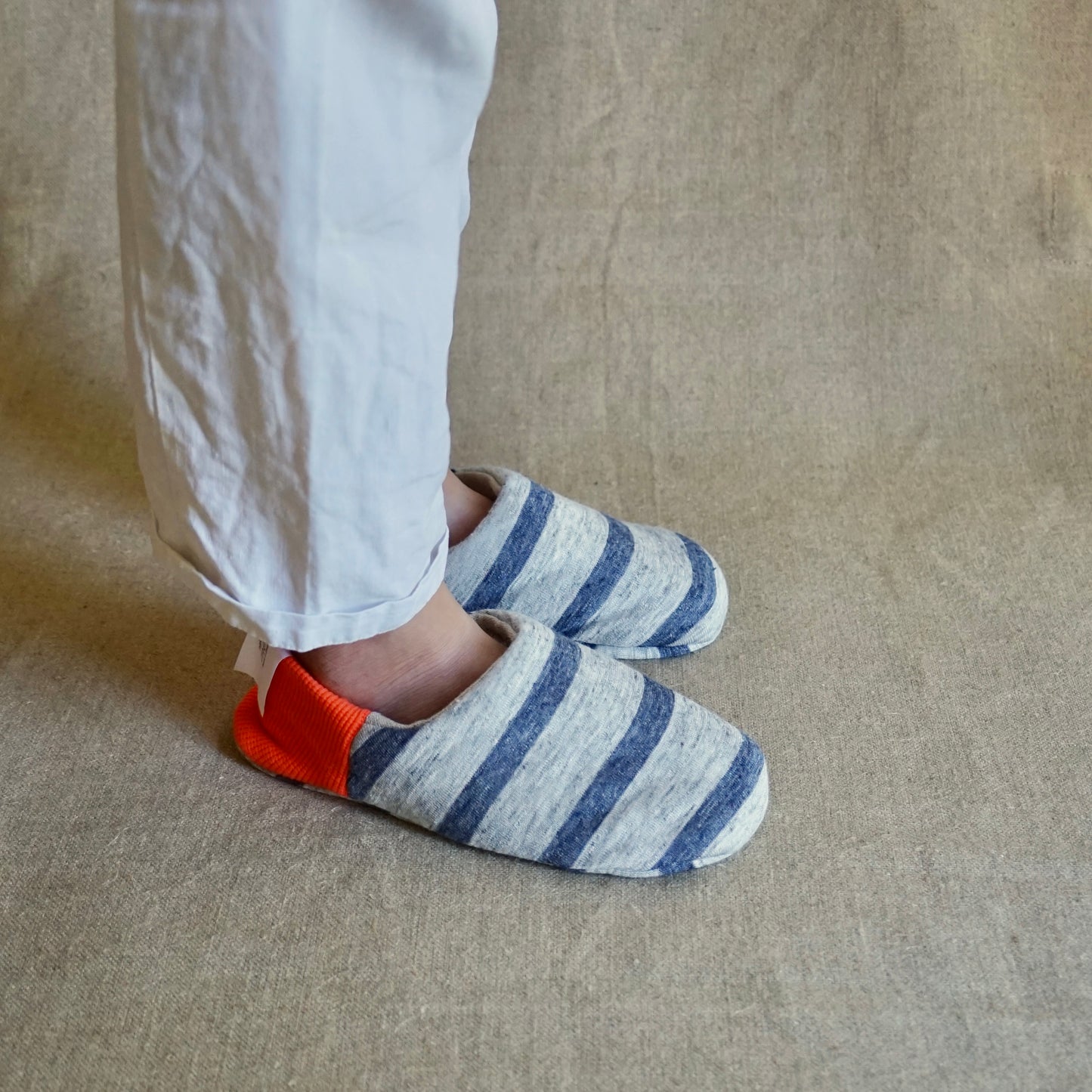202401MRP13 Jersey stripes × Heavy linen