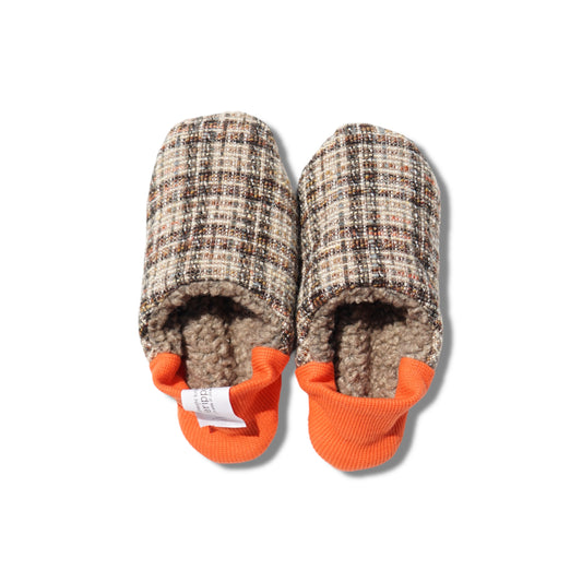 202409MRP11 Tweed plaid × Woolly boa