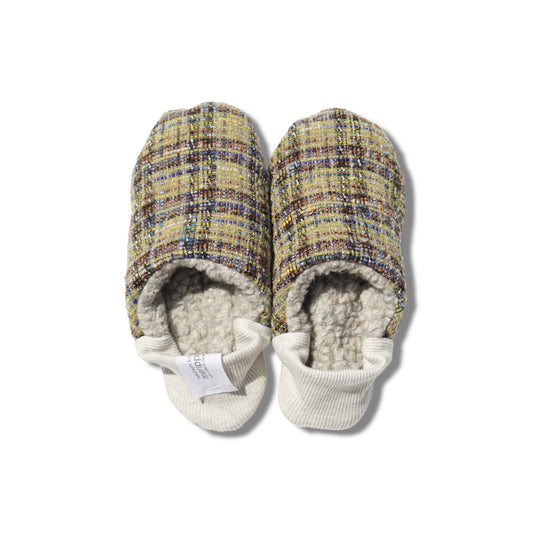 202409MRP12 Tweed plaid × Woolly boa