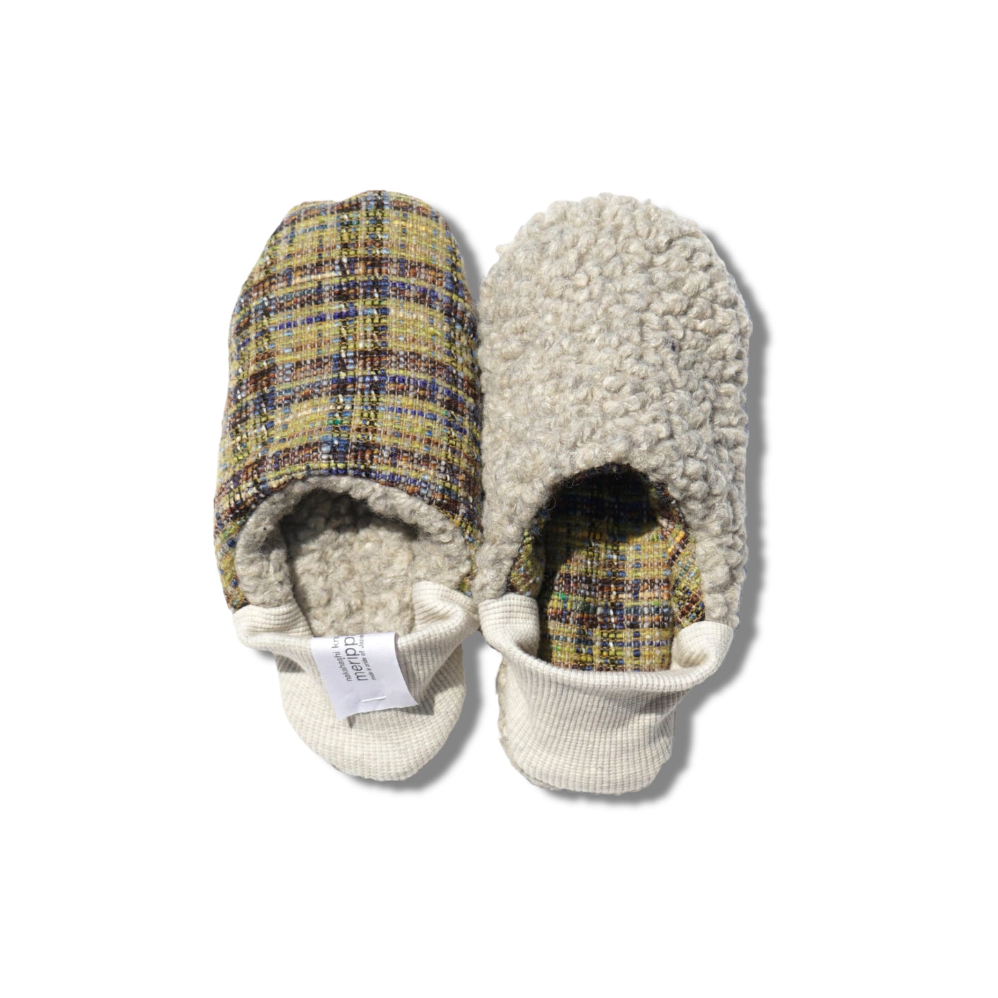 202409MRP12 Tweed plaid × Woolly boa