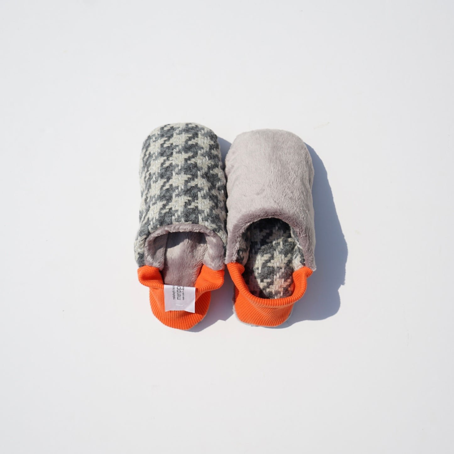 202412MRP28 Houndstooth check tweed × Fur