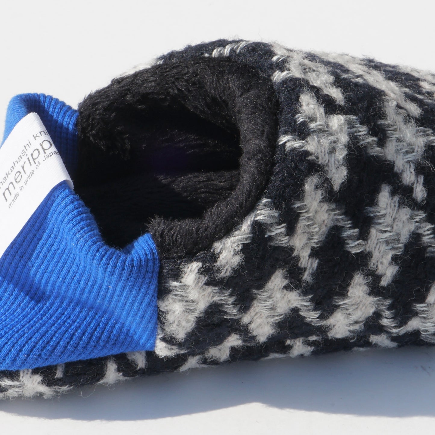 202412MRP29 Houndstooth check tweed × Fur