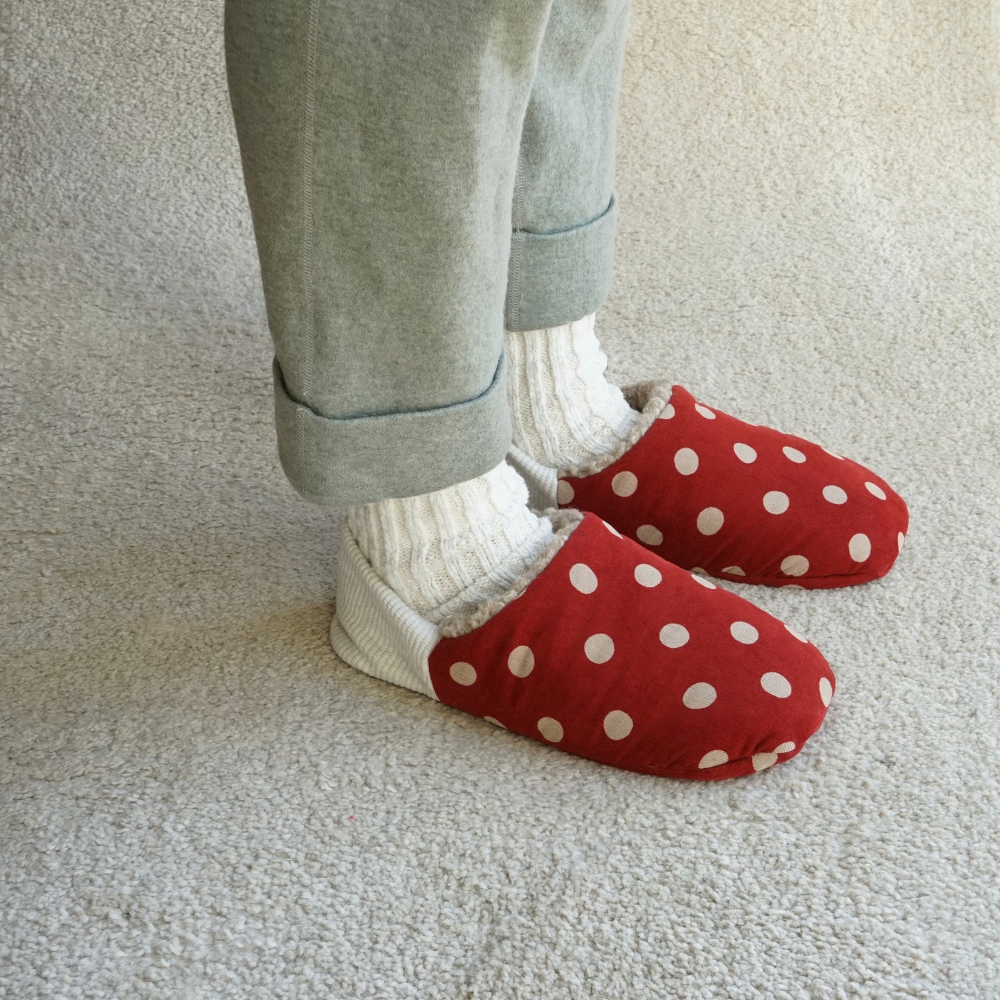 202412MRP30 Corduroy polka dots × Woolly boa