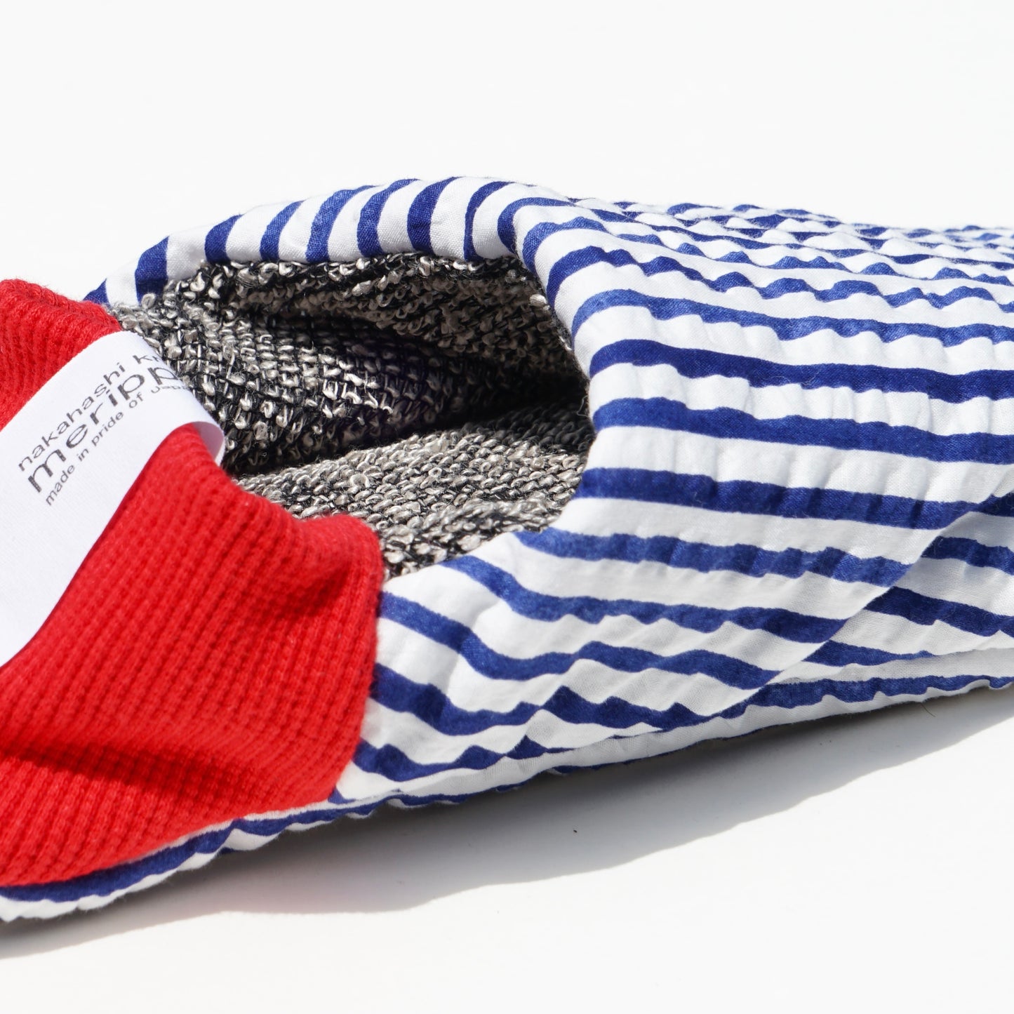 202502MRP11 Seersucker stripes × Cotton linen russel
