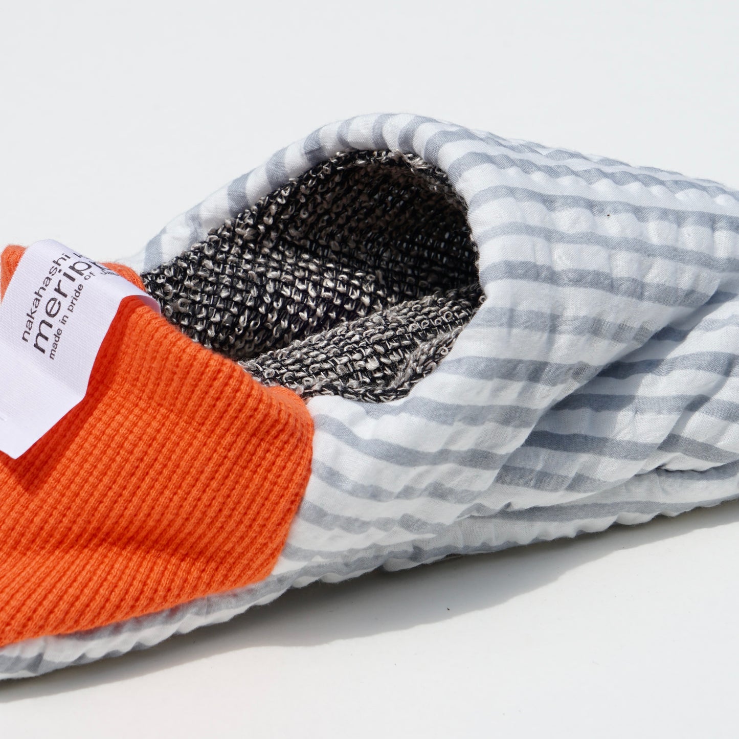 202502MRP14 Seersucker stripes × Cotton linen russel