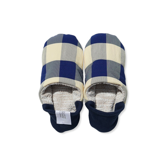 202502MRP15 Block plaid × Tweed jersey