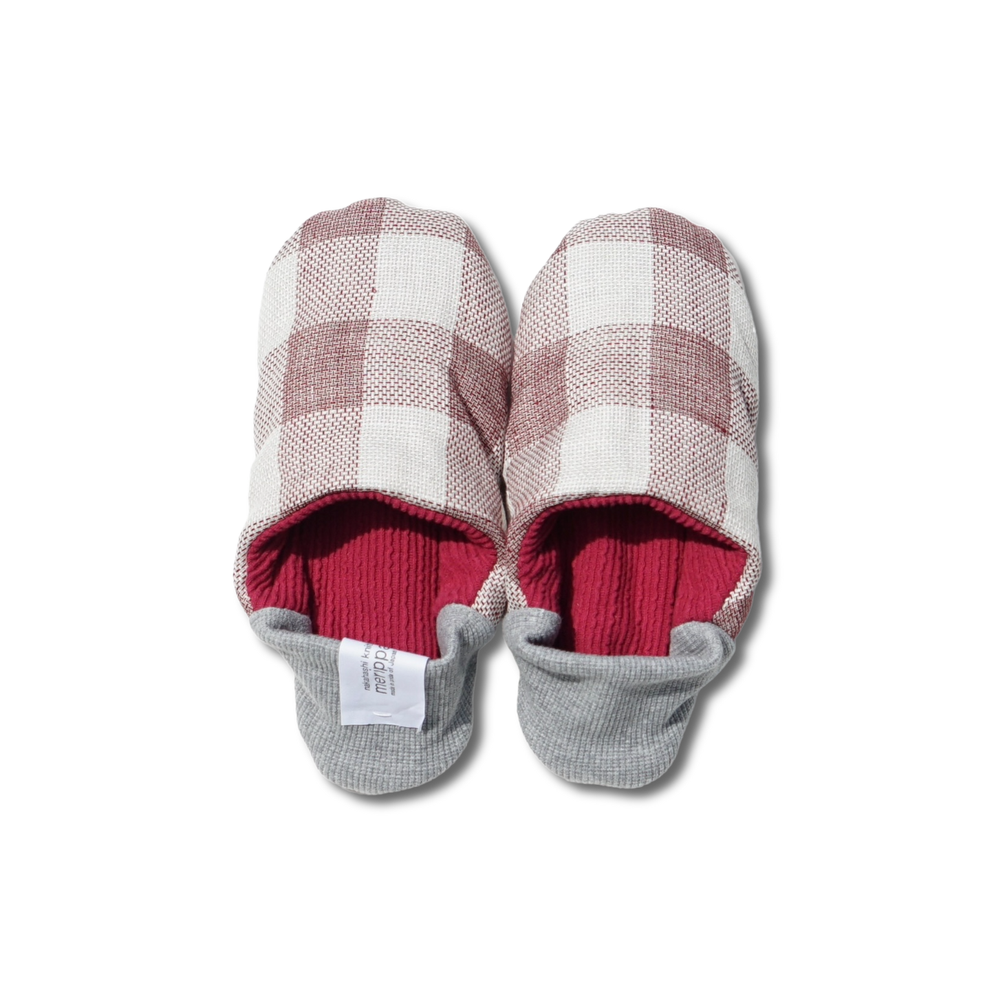 202502MRP27 Linen block plaid × Embossed stripes
