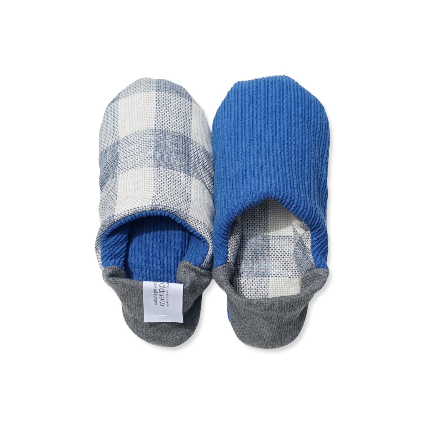 202502MRP28 Linen block plaid × Embossed stripes