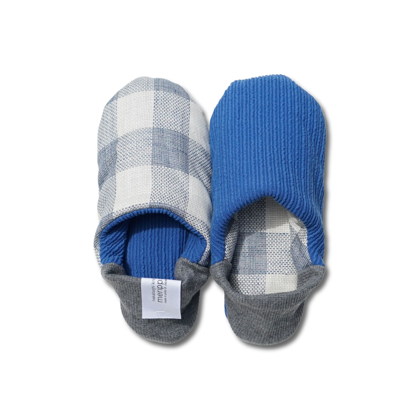 202502MRP28 Linen block plaid × Embossed stripes