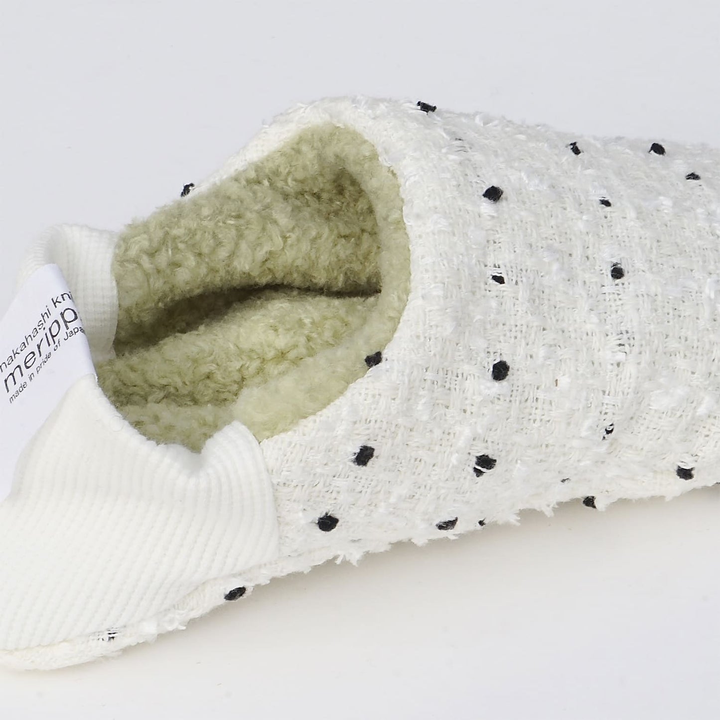 202507MRP18 Dot tweed sheep boa pile