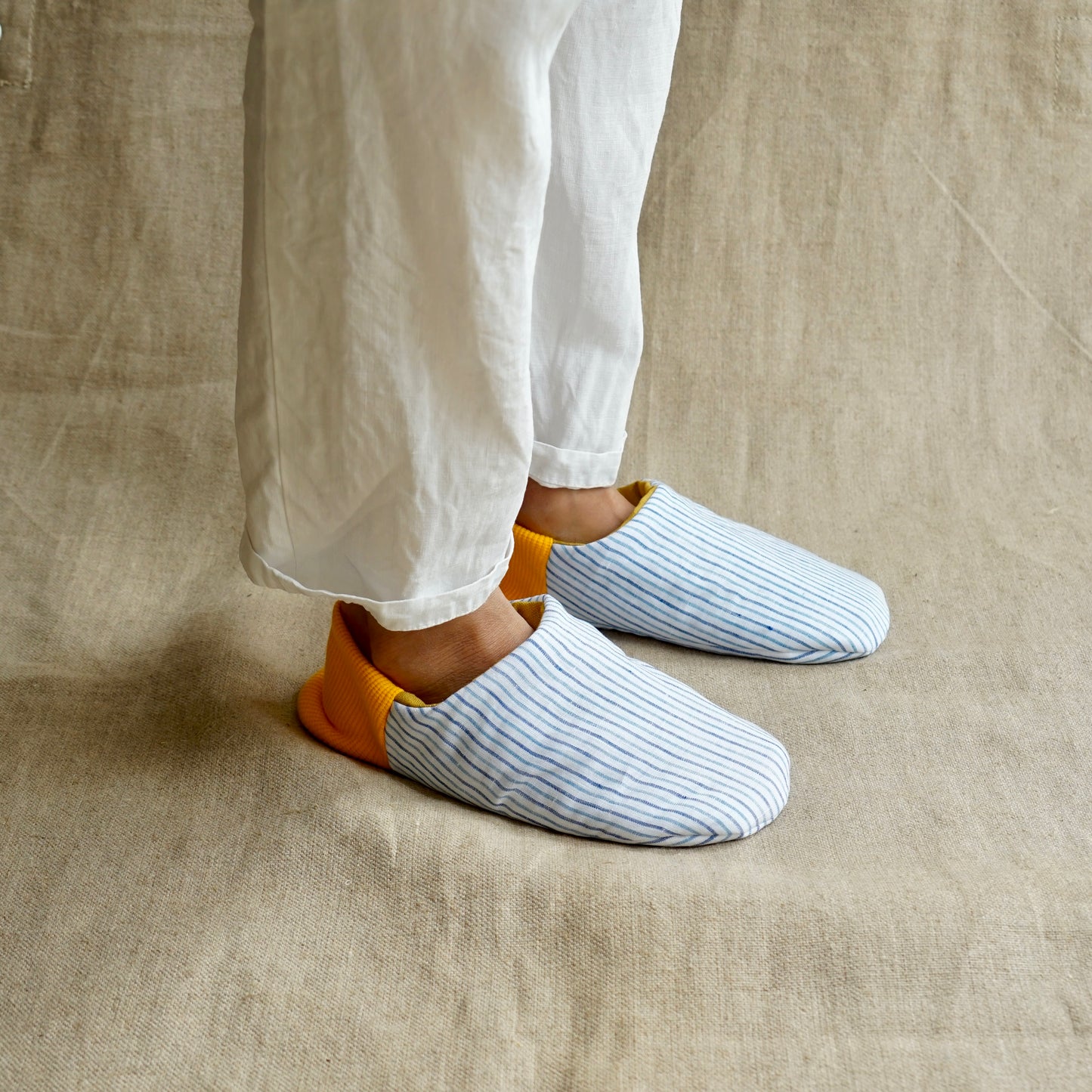 202603MRP14 Linen stripe x Linen canvas