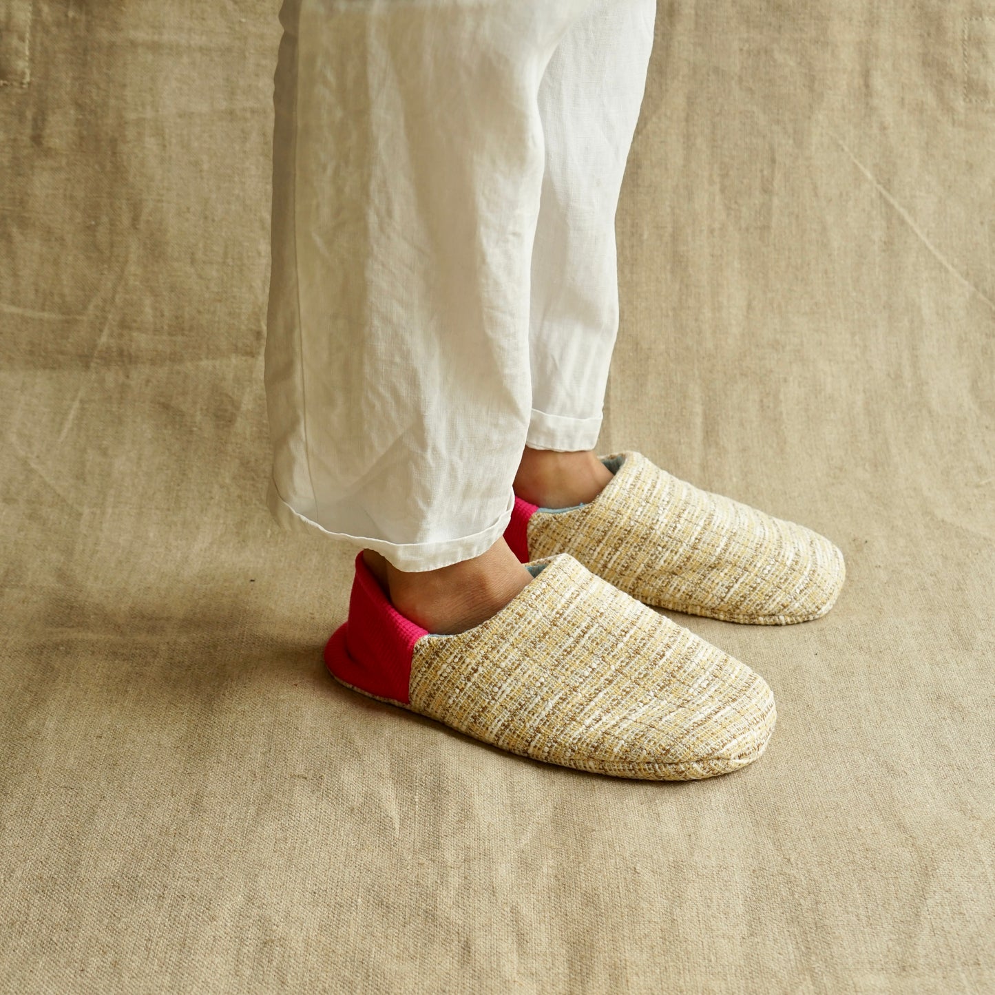 202603MRP17 Jersey tweed x linen silk canvas