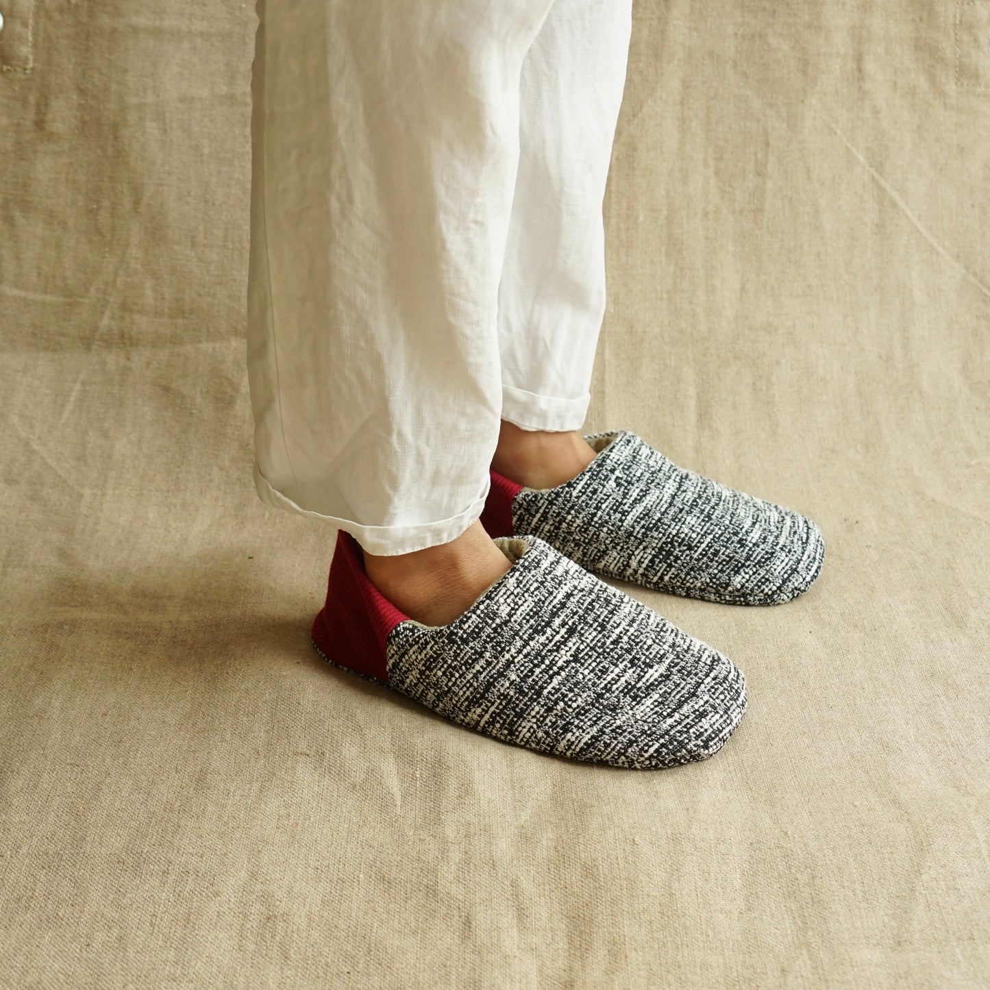 202603MRP19 Jersey tweed x linen silk canvas