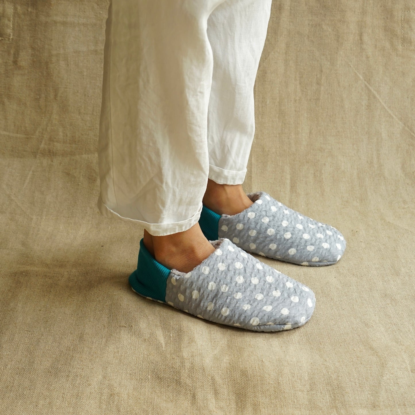 202603MRP20 Dotted soccer fabric x vintage pile