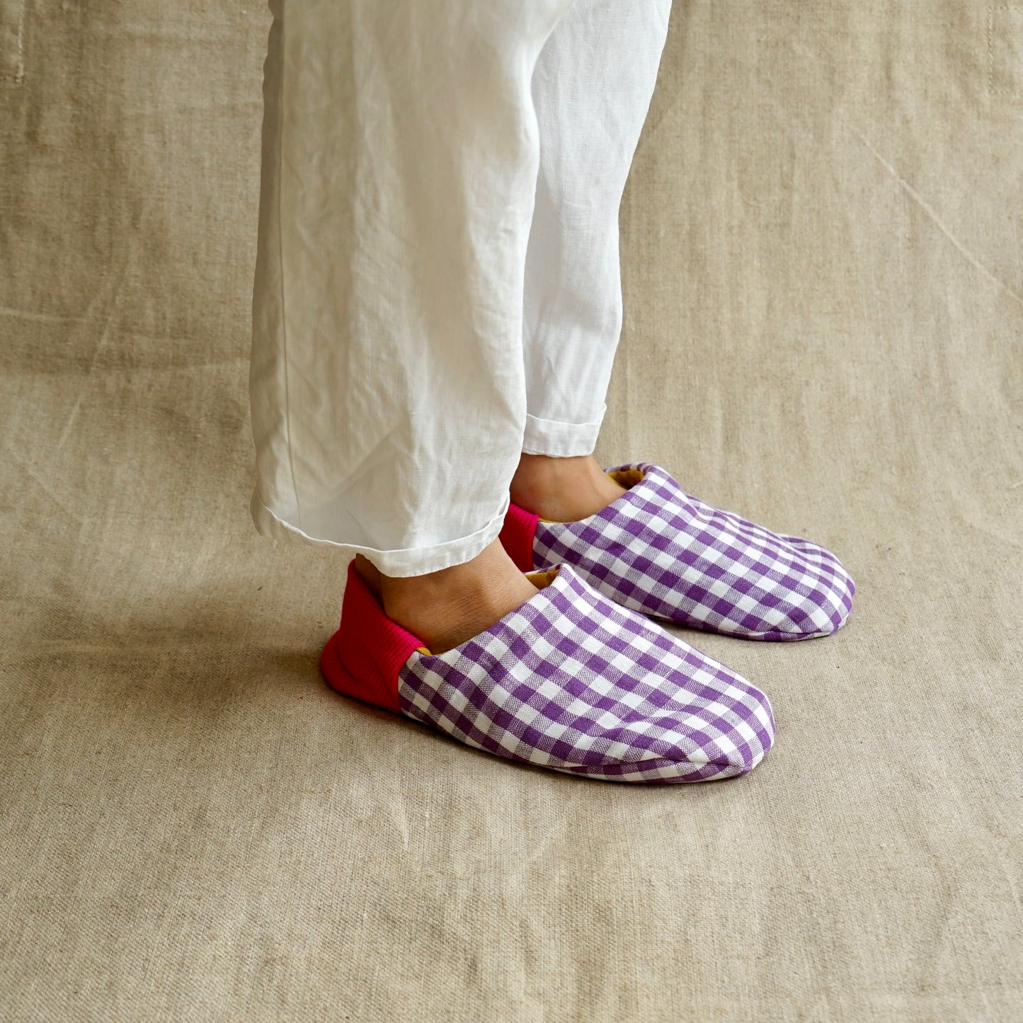 202603MRP26 Gingham check x linen canvas