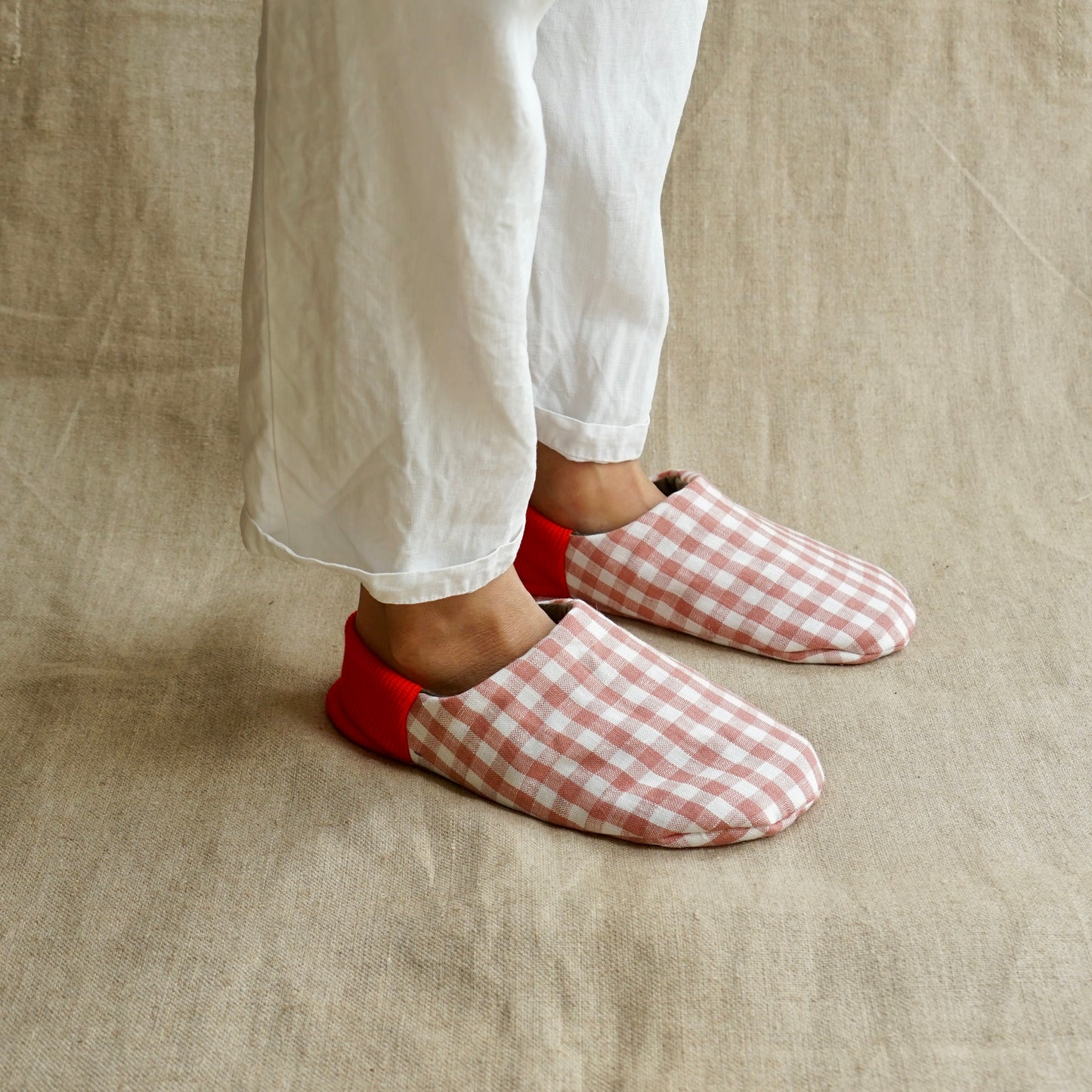 202603MRP27 Gingham check x linen canvas